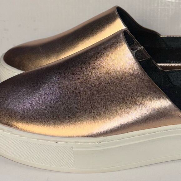 Rebecca Minkoff rose gold metallic nana leather slip on sneakers women's 8.5 - Picture 9 of 16